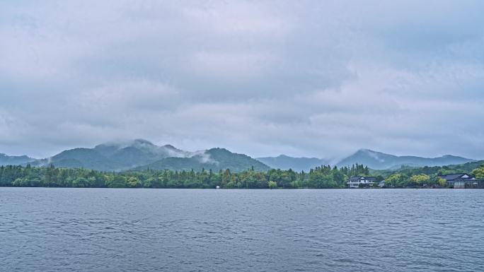 4k30p 杭州雨中延时-西湖杨堤2