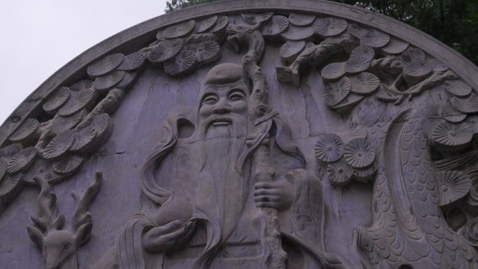老寿星石头雕塑