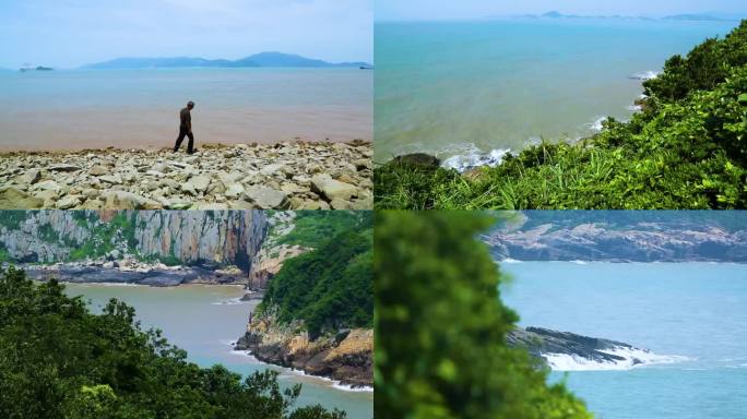 山山水水 礁石 海浪浪花