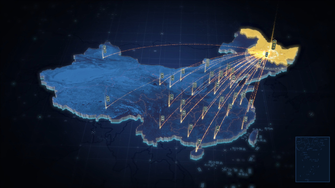 黑龙江辐射全国区位高端三维地图