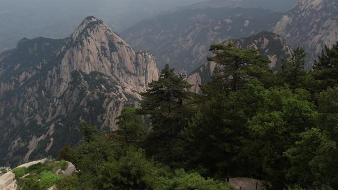 华山航拍渭南华阴陕西旅游宣传西安旅游宣传