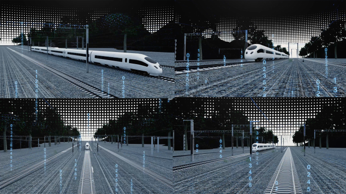 现代化转场铁路现代化火车C4D+AE工程