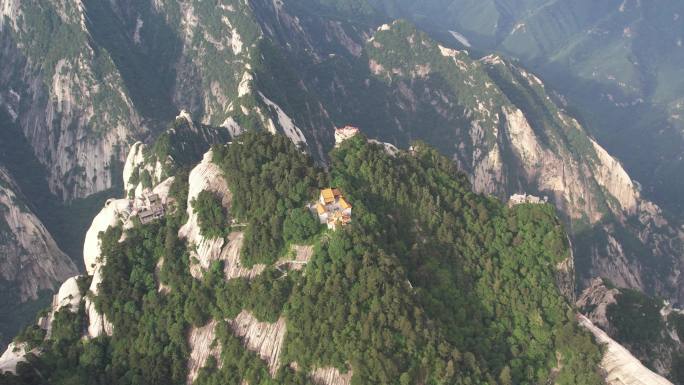 华山航拍渭南华阴陕西旅游宣传西安旅游宣传