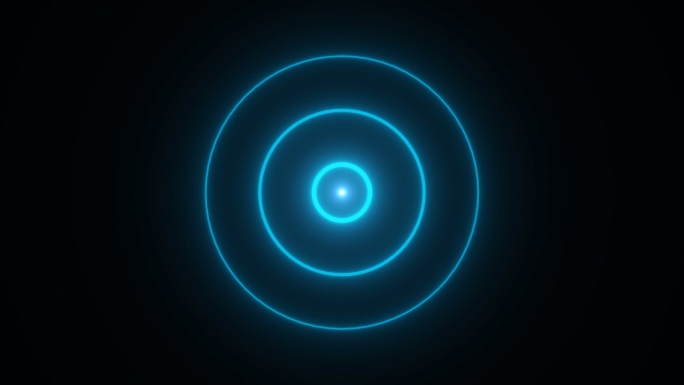 青色循环光点光环辐射雷达信号