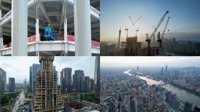 高楼建设，广州琶洲数字经济试验区