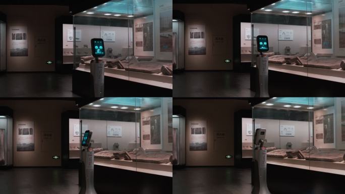 博物馆里的解说机器人