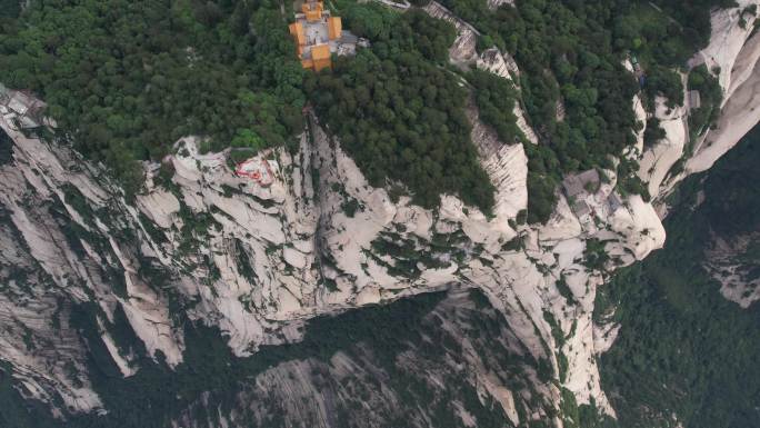 华山航拍渭南华阴陕西旅游宣传西安旅游宣传