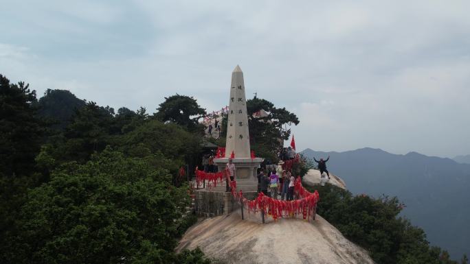 华山航拍渭南华阴陕西旅游宣传西安旅游宣传