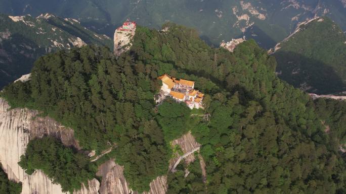 华山航拍渭南华阴陕西旅游宣传西安旅游宣传