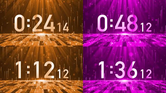 高端2分钟液晶正数顺数计毫秒颜色变换