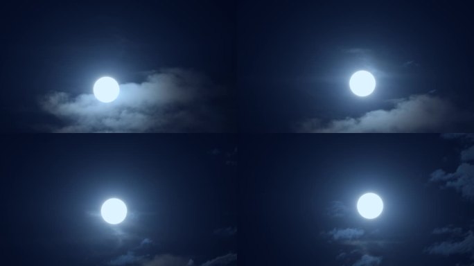 圆月 月亮升起