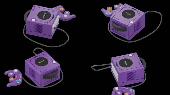 任天堂GameCube游戏机透明背景