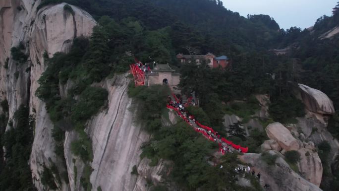 华山日出渭南华阴陕西旅游宣传华山