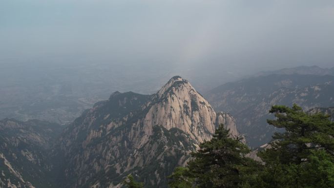 华山航拍渭南华阴陕西旅游宣传西安旅游宣传