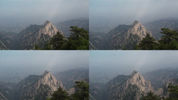 华山航拍渭南华阴陕西旅游宣传西安旅游宣传