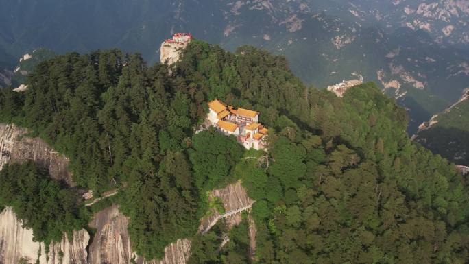 华山航拍渭南华阴陕西旅游宣传西安旅游宣传