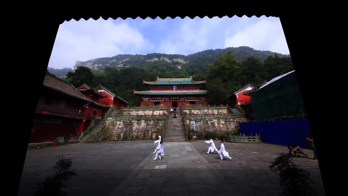 武术练习 集体活动 传统文化