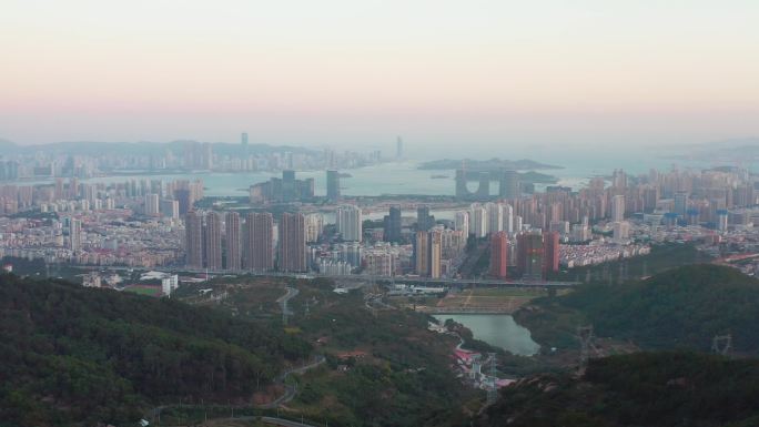 L厦门山海航拍大景