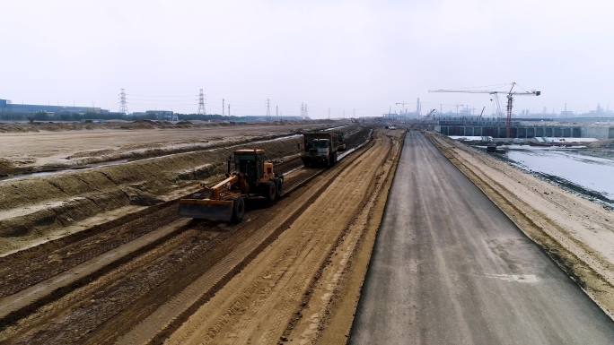 公路建设 铺路机 道路修整