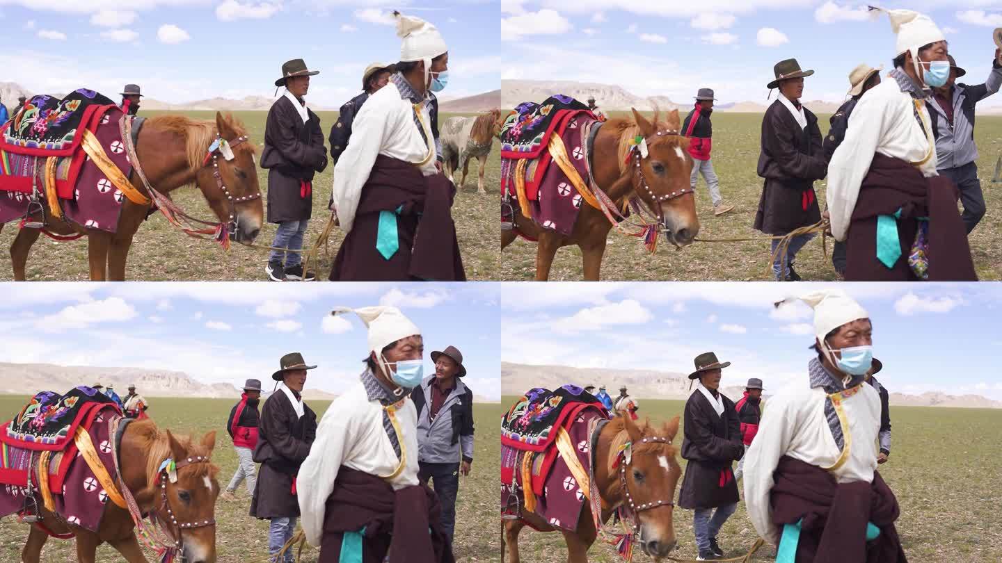 草原艺术表演  西藏赛马节 高原节日