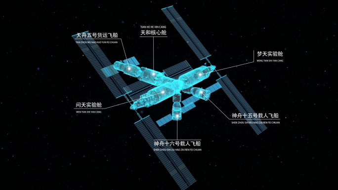 中国空间站科技全息详解【无插件4K】