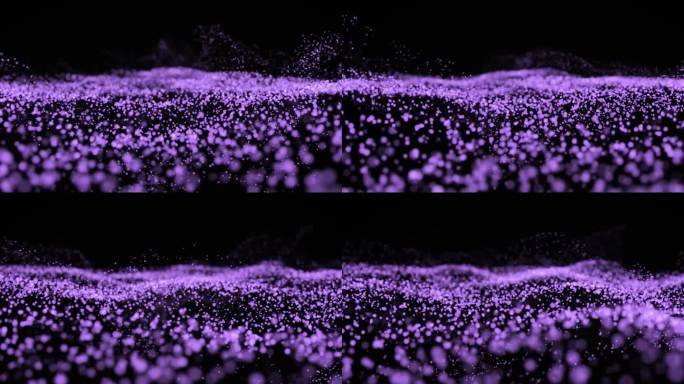 紫色粒子海洋