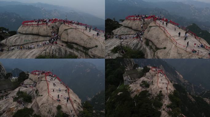 华山航拍渭南华阴陕西旅游宣传西安旅游宣传