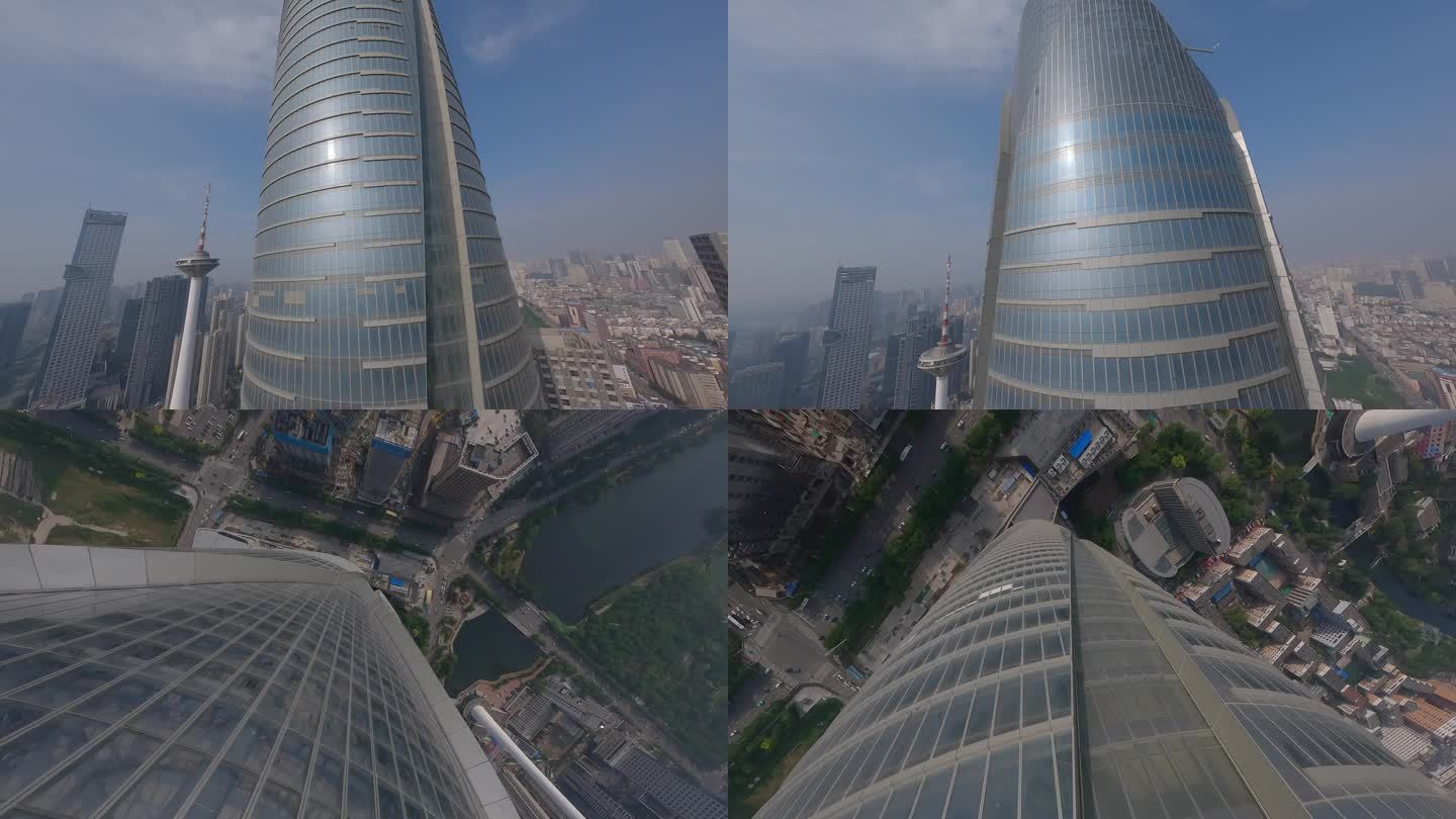 沈阳最高楼华强金融中心穿越机4KT视频