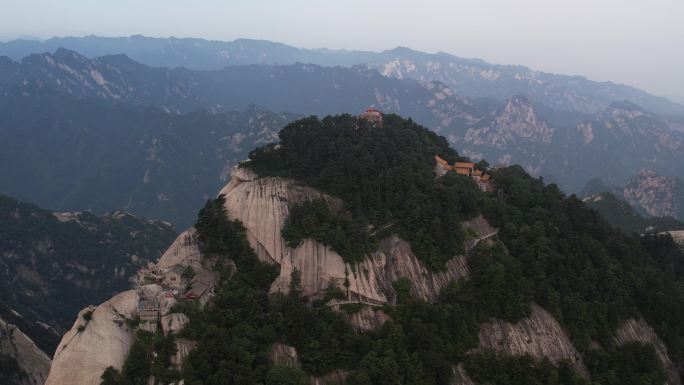 华山航拍渭南华阴陕西旅游宣传西安旅游宣传