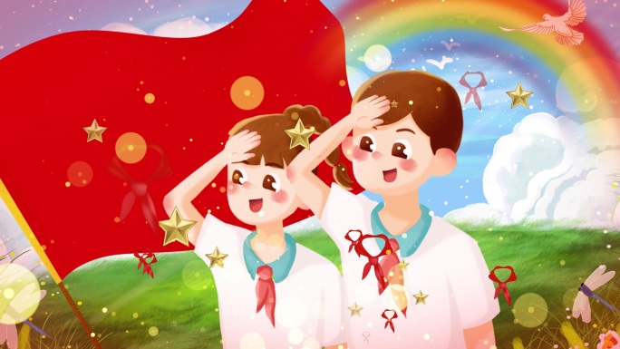 儿歌-红领巾飘啊飘