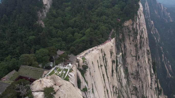 华山航拍渭南华阴陕西旅游宣传西安旅游宣传