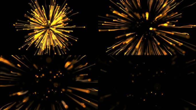 金色粒子爆炸