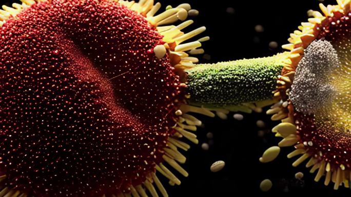 微观世界的病毒细胞进化与分解
