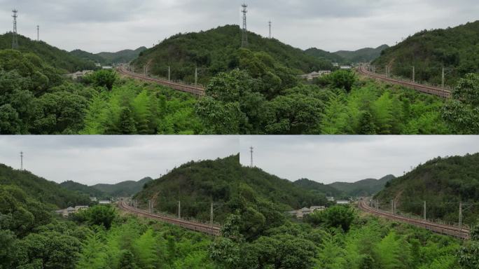 山林铁路交通轨道京九铁路