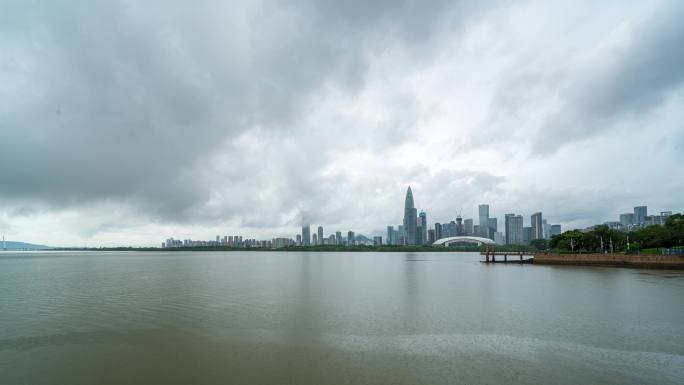 深圳城市暴雨雨过天晴云延时