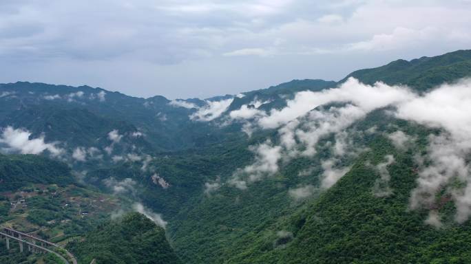 山区高架桥 山区高速 鄂西高速