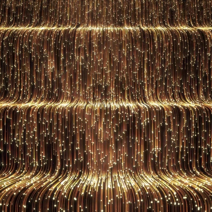 4k金色粒子瀑布