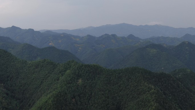 陕西秦岭山脉航拍