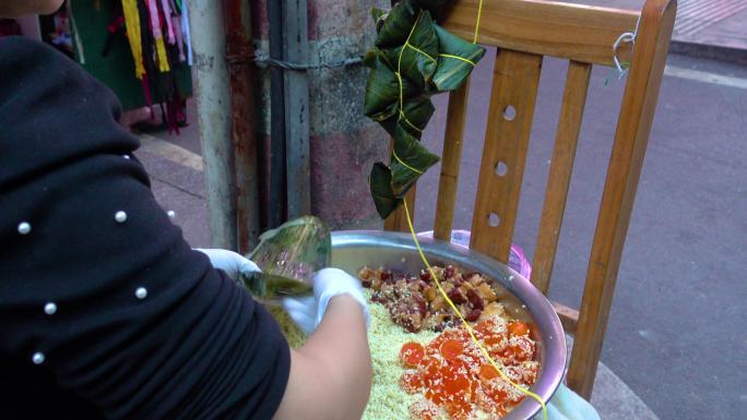 手工包粽子，端午节包粽子（5）