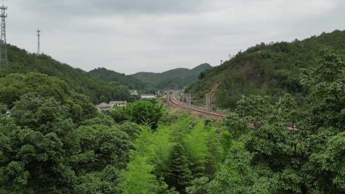 山林铁路交通轨道京九铁路