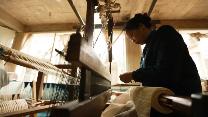 织布车 手工制作 工人制作