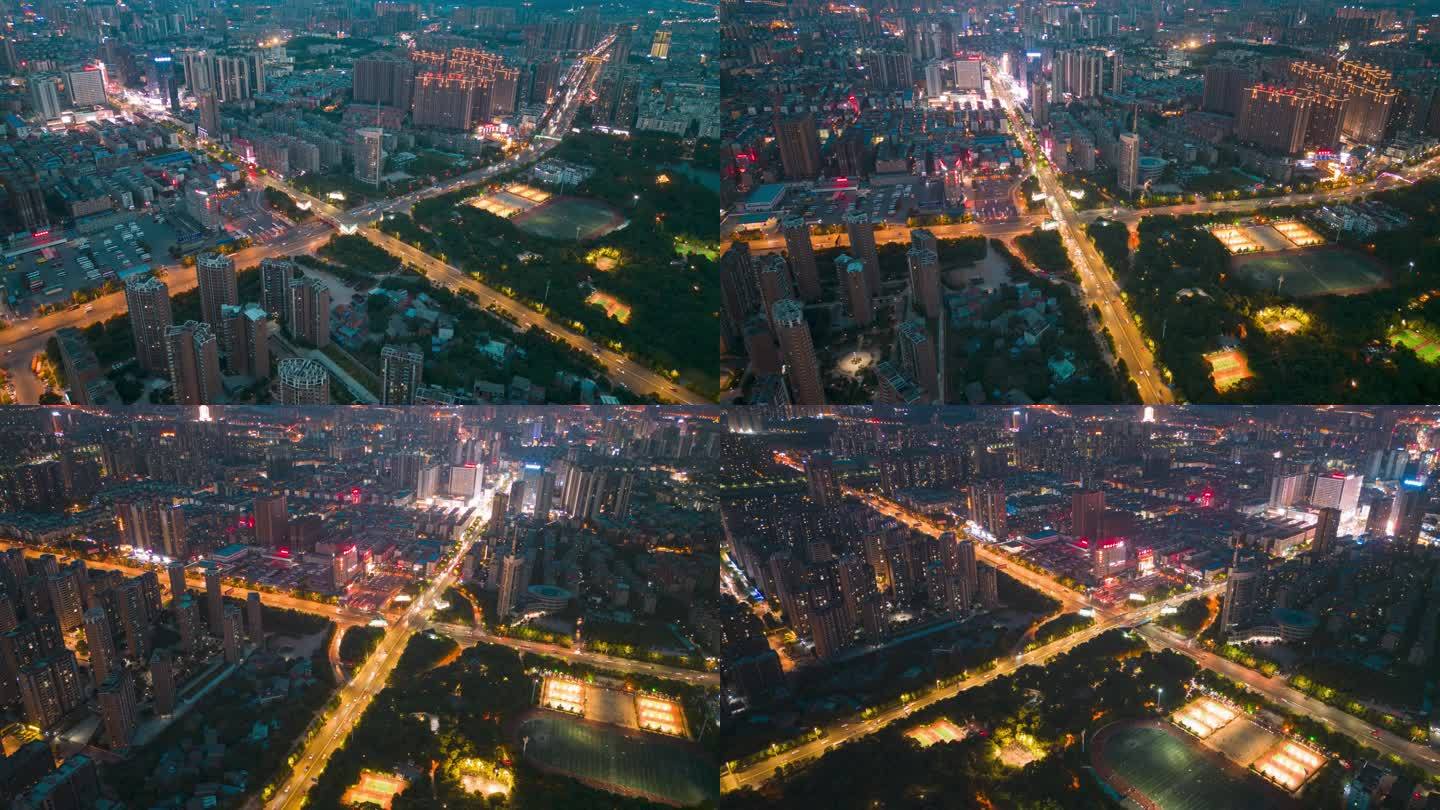 湖南省衡阳市华新广电立交桥日转夜延时摄影