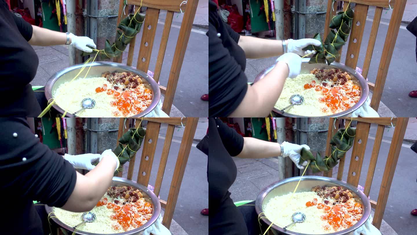 手工包粽子，端午节包粽子（2）