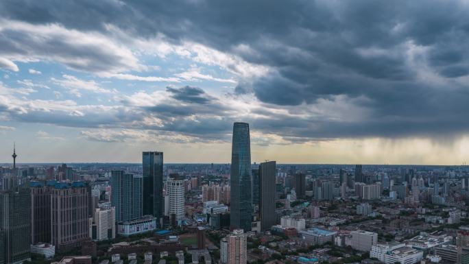 4K天津乌云暴雨延时