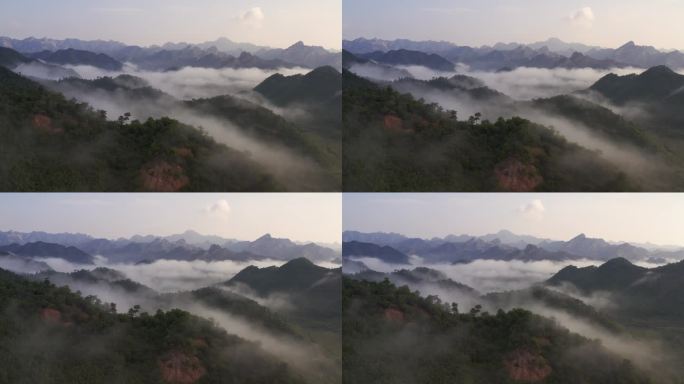 云海山川森林大山风景云海云雾山水