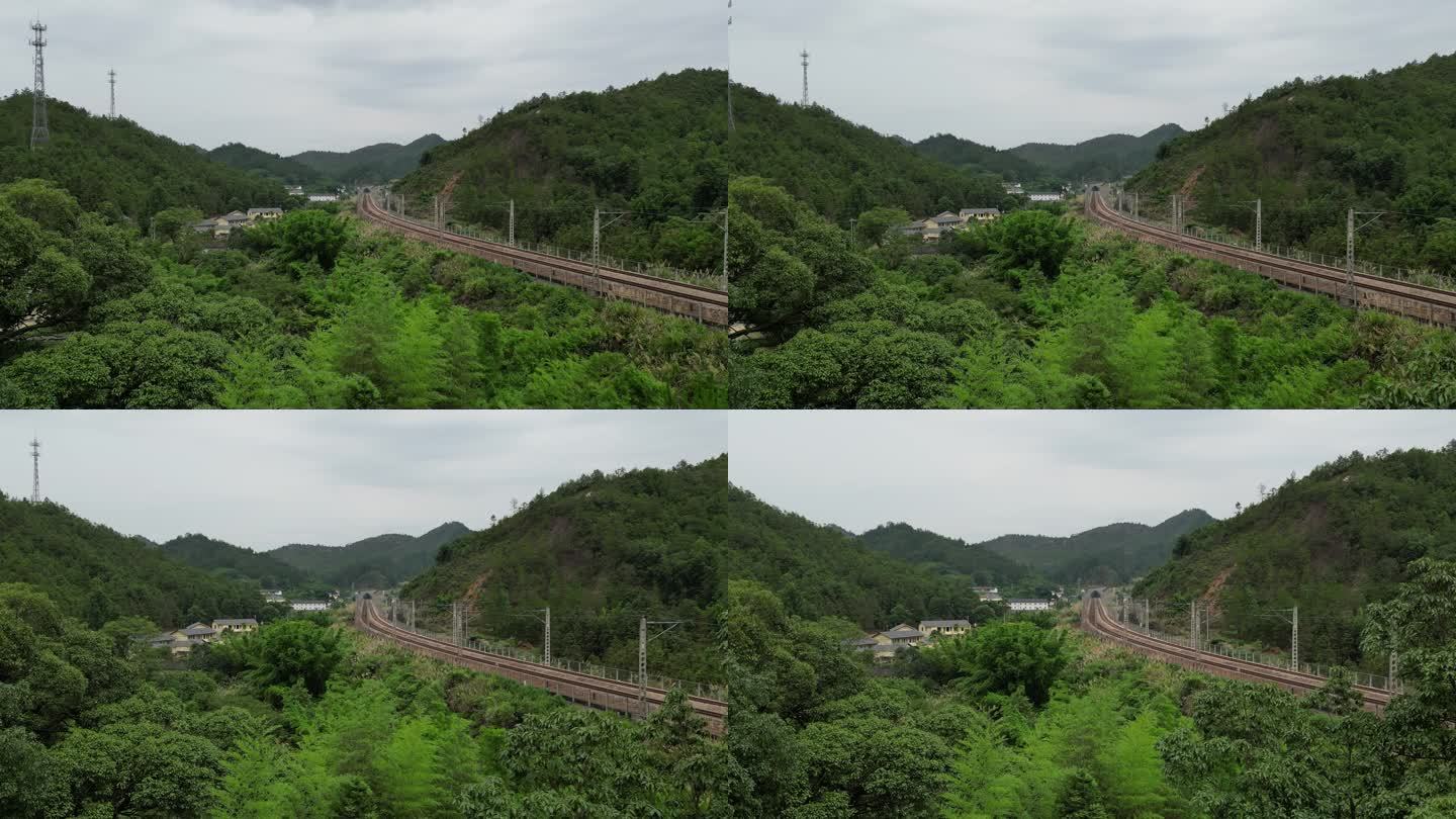 山林铁路交通轨道京九铁路