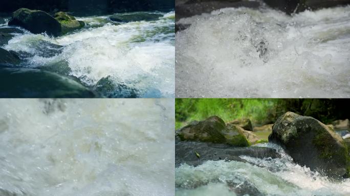 奔腾的河流大自然水流溪流