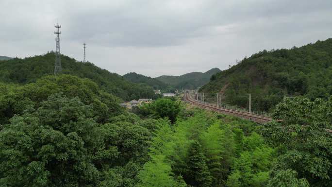 山林铁路交通轨道京九铁路