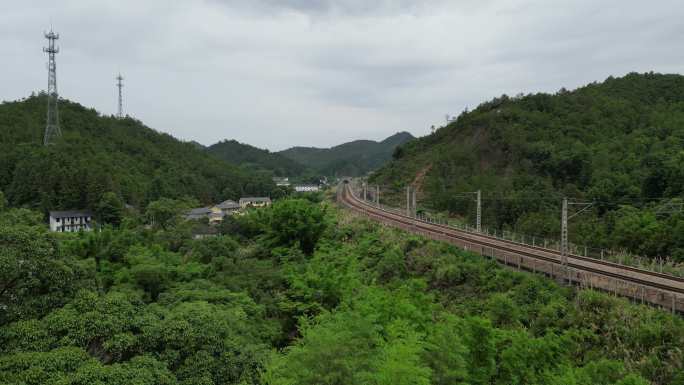 山林铁路交通轨道京九铁路