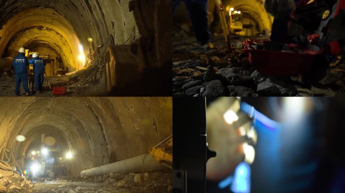 隧道施工 铁路建设 施工工人